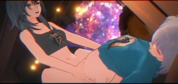 Sweetlife060's Romantic Anime Adventure: Brunette Beauty in Passionate Love