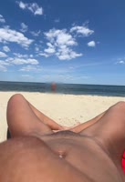 Up Her Skirt's Beach Bliss: Flashing Ebony Pussy at Nude Beach