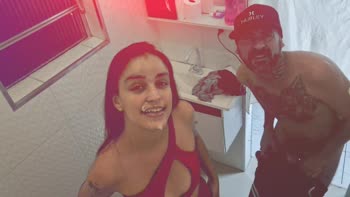 renatasurtada - Renata Surtada's Wild Bathroom Bash in Public