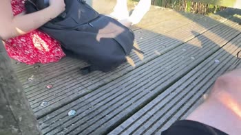 AlexSanderOfficial - Alex's Lakeside Surprise: Public Handjob & Masturbation