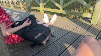 AlexSanderOfficial - Alex's Lakeside Surprise: Public Handjob & Masturbation