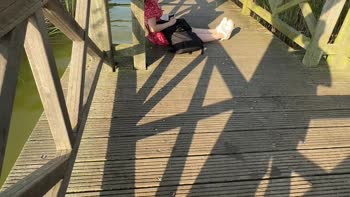 AlexSanderOfficial - Alex's Lakeside Surprise: Public Handjob & Masturbation
