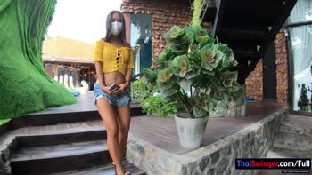Thai Cutie's POV Blowjob with Big Cock - Amateur Teen (18+) Girlfriend