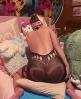 Nasty Baby Bunny's Sultry Solo: Grinding Her Big Ass Tattooed Bliss