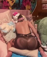 Nasty Baby Bunny's Sultry Solo: Grinding Her Big Ass Tattooed Bliss