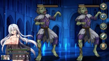 Magical Girl Seduction: Two Zombies Attack Cute Blondie