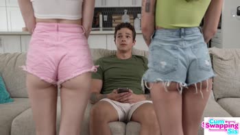 Scarlet Skies' Red Hot Threesome with Stepsisters Jade Maris