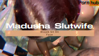 Madusha Slut Wife - Madusha's Blindfolded Surprise: Deep Throat Creampie Delight