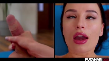Futanari Frenzy: Big Tit Cumshots by Milena Ray, Sasha Rose & Stacy Cruz