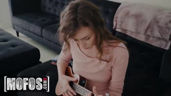 Alex Blake's Teen (18+) Sensuality: Ukulele Strumming and Riding Tony Rubino's Massive Cock