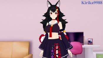 Ookami Mio's Vtuber Fantasy Unleashed in Sizzling Bedroom Romp with kirika9988