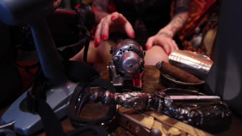 Kitt Jones Gets So Horny In Her Bunker She Uses A Powerful Machine On Her Pussy!