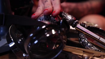 Kitt Jones Gets So Horny In Her Bunker She Uses A Powerful Machine On Her Pussy!