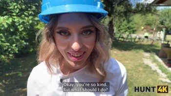 HUNT4K. Hunter seduced a handywoman, her BF caught them and saw Hunter’s cumshot inside her pussy
