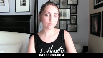 Step Dad Crush - Step-Daughter thought she wouldn't get caught