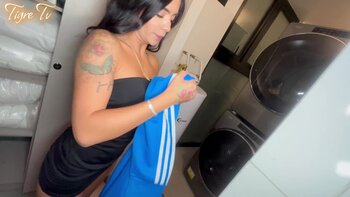 Tigre TV's Latina Stepmom's Naughty Laundry Service