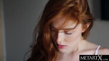 Jia Lissa's Sultry Redhead Solo: Fingering, Rubbing & Uninhibited Orgasm