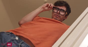 Slim4K - Melissa Nerdy boy nails busty GF on couch
