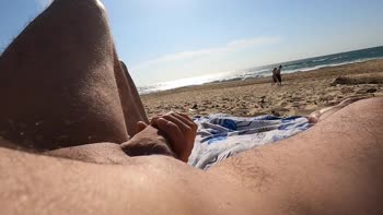 Juicy July's Beachy Bliss: Mutual Masturbation and Pissing in Public