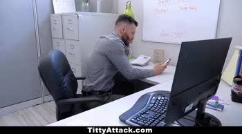 Lena Paul's Big Tit Office Bang