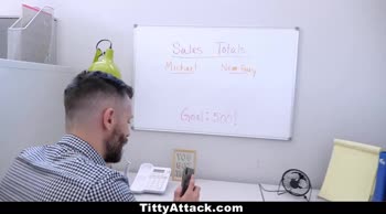 Lena Paul's Big Tit Office Bang