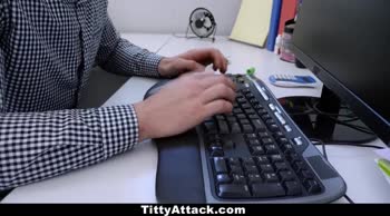 Lena Paul's Big Tit Office Bang