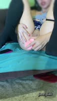 Jwel Pink's Solo Fun with her Massive Dildo