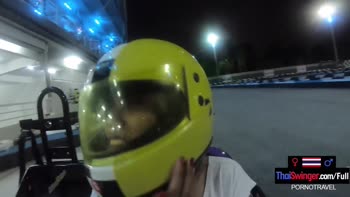 Thai Swingers' Sultry Karting Date Turns into Wild POV Sex Session