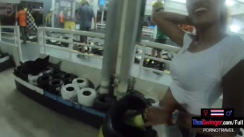 Thai Swingers' Sultry Karting Date Turns into Wild POV Sex Session