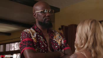 Paris White's BBC Babysitter Orgasm: Blonde Teen (18+) Takes Big Black Cock