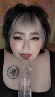 Rissa Stardust's Sultry Solo: Big Dildo Frenzy & Blowing Hot Kisses