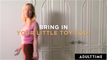 ADULT TIME - MILF Diana Grace Catches Stepson Sneaking For His Fleshlight! Invites Him In The Shower