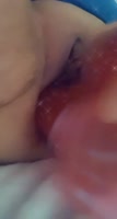 SexxxiiBlonde Teases Her Wet Pussy With A Huge Dildo And Anal Beads