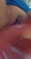 SexxxiiBlonde Teases Her Wet Pussy With A Huge Dildo And Anal Beads