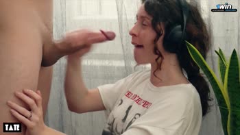 Little Arden's Redhead Rendezvous: First-Time Facialized Blowjob