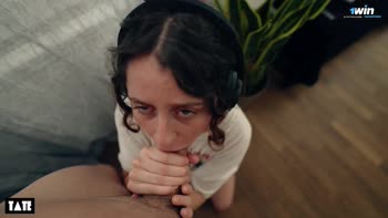 Little Arden's Redhead Rendezvous: First-Time Facialized Blowjob