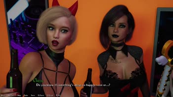 AVN Teller's Halloween Frenzy in Being a Dik Visual Novel