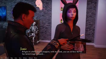 AVN Teller's Halloween Frenzy in Being a Dik Visual Novel
