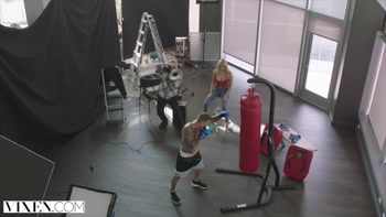 VIXEN Teen (18+) cant resist MMA fighter after photoshoot