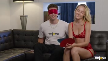 Russian blonde Kelly Collins seduces Jimmy Bud, her trimmed pussy is filled with a huge cock