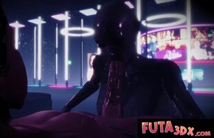 Fiery Futanari Frenzy: Sci-Fi Blonde Blowjob Bonanza