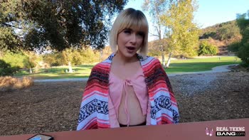 Real Teens (18+) - Short Haired Blonde Gets Fucked On Her First Porn Shoot