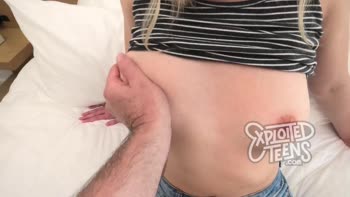 Tall Blonde Teen (18+) Sucks Cock in POV Casting Audition