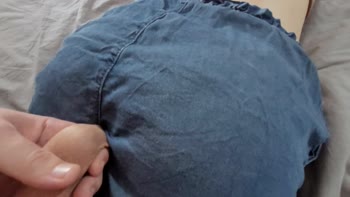 Ripped Shorts, Ripped Control: Cock Teases My Butt in Japanese Massage