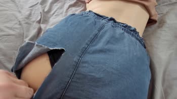 Ripped Shorts, Ripped Control: Cock Teases My Butt in Japanese Massage
