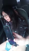 Naty_grey's Surprise Ride: Solo Touch in an Uber