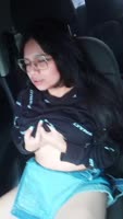 Naty_grey's Surprise Ride: Solo Touch in an Uber