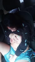 Naty_grey's Surprise Ride: Solo Touch in an Uber