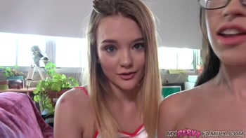 Caught My Cute Stepdaughter & Hot Bestie Making Out -  MyPervyFamily