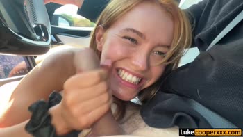 Luke Cooper's Red Hot Road Trip Threesome with Perfect Zoey Luna